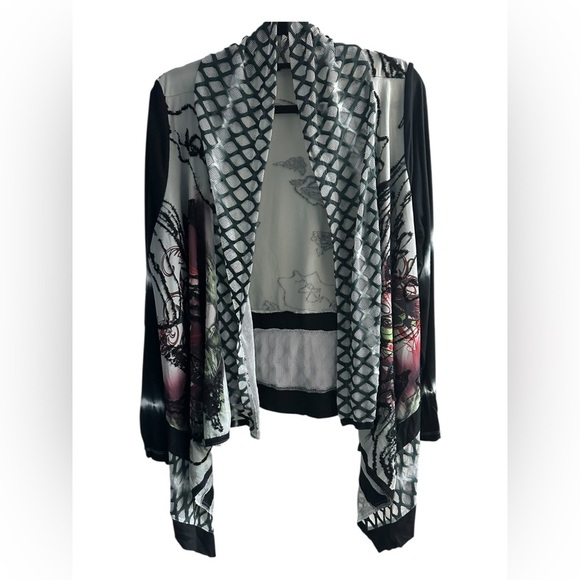 ✨ Gorgeous Minkas Multimedia Elements Tie Dye Cardigan Size L - Picture 2 of 13